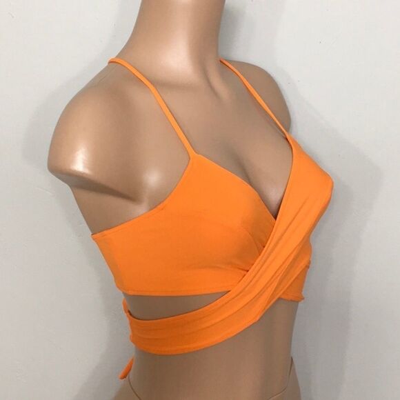 Rachel Pally orange bikini top. NWT - Picture 5 of 7